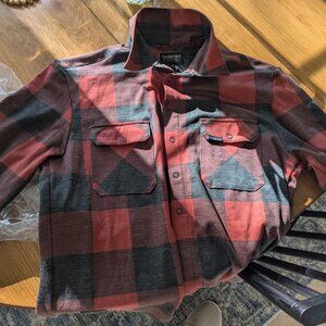 Cascada Land Outdoor Lodge Wool Mountain Biking Flannel Shirt - Medium